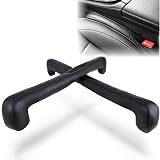 Aurax 車 隙間クッション 車用 隙間埋め シートコンソール ダブルヘッド型 隙間 クッション シートサイドクッション シート パッド スペーサー 車内 隙間 埋め クッション レザー仕様 収納スペース カー用品 便利グッズ フィット 運転席 助手席 幅広い車種に対応 2本入り 2年保証 (ブラック, ブラックステッチ)