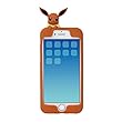 ポケモンセンターオリジナル シリコンジャケット for iPhone 8/7/6s/6 ぴょっこりイーブイ