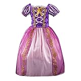 投げ売り堂 子どもコスプレ キッズ ガールズ プリンセスなりきり シンデレラ 風 お姫様 ラプンツェル ドレス ハロウィン衣装 コスチューム 仮装衣装 女の子 女児 パーティードレス 子供発表会 記念写真 誕生日会 子どもの日 プレゼント 卒業式 Sakuranbo 110 パープル