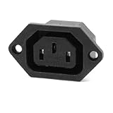 uxcell　メス電源プラグ　アダプタ　電気炊飯器　交換　3ターミナル　C13　 AC 250V 10A