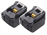 高品質 makita マキタ BL-1440 互換バッテリー 2個セット 大容量 14.4V 4000mAh 4000mAh リチウムイオン電池 DIY工具・作業用