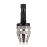 1ピース0.3?3.4ミリメートル電動ドライバードリルチャックスライバー&黒ドリルビットチャック六角シャンクアダプタコンバータクイックチェンジチャック