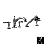 Santec 9555 kt88-tm Klassicaクリスタル明るいピューターRoman Tub