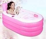 家庭の照明- インフレータブル厚い大人のチューブの折り畳み式タブ ( 色 : Pink150*88cm , サイズ さいず : Hand Pump )