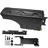 VRracing ロック可能収納ボックスケース トラック荷台ツールボックス フォード F-150 2015-2019 後部右助手席側 ブラック 2016 2017 2018年