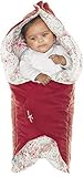 Wallaboo Baby Blanket with Durable Faux Suede and 100% Printed Pure Cotton, Warm Red by Wallaboo [並行