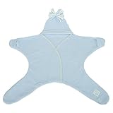 Tuppence & Crumble タッペンスアンドクランブル Star Baby Wrap スターラップ Classic４－１０ヶ月 パステルブルー FSWClassics おくるみ [並行輸入品