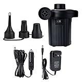 Flameer 電動エアーポンプ　空気入れ&抜き　インフレータ　3ノズル付き　エアベッド マットレス おもちゃ 水遊び ボート