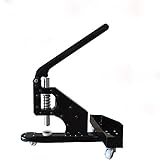 ハンドプレス ハンドプレス機 グロメット小型 ホック打ち具 くるみボタン ハンドプレスマシン ハンドメイド 打ち具 業務用 (黑)
