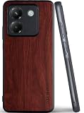 Aioria スマホケース Poco M7 Pro 5G 互換性ありウッドパターン スタイリッシュで丈夫な携帯電話ケース あふれる 木目柄 保護 (Brown, For Poco M7 Pro 5G)