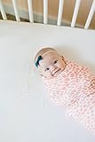 A Little Lady Shop Baby Swaddle Blanket Coral Dot by A Little Lady Shop
