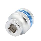 uxcell 32mm12角　ソケット　CR-V鋼製シルバートーン　素晴らしいツール　耐久性と実用的　車両修理用