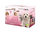 Nintendo Handheld Console 3DS - Coral Pink Bundle with Nintendogs and Cats - Golden Retriever