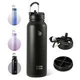 BOTTLE BOTTLE 水筒 1.2リットル 大容量 ステンレス 漏れ防止 2WAYふた 女の子 男の子 大人 1.2L ストロー付き
