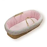 Baby Doll Bedding Minky Moses Basket, Pink by BabyDoll Bedding