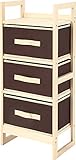 ナチュラルチェスト 3段 ブラウン NA-3-B