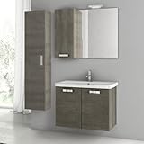 Nameeks cp55 ACF 30 "壁マウントVanity Set with木製キャビネット、セラミックTop with、 ACF CP55-637509926526
