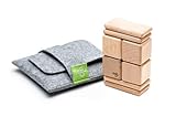 8 Piece Tegu Pocket Pouch Magnetic Wooden Block Set, Natural [並行輸入品]