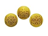 両界曼荼羅(まんだら)【胎蔵界曼荼羅・金剛界曼荼羅・弘法大師 空海】柘植玉 横穴 穴あり 一粒売りビーズ