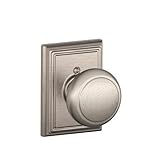 Schlage f170 Andover With Addisonローズ半分ダミーサテンニッケル仕上げ