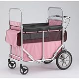 スワン ミニバス(中型ベビーカート) 4~6人乗りタイプ(60kgまで) ピンク