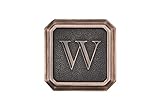 建築メールボックス3650orb-wアルミオイルはブロンズモノグラム – 文字" W "