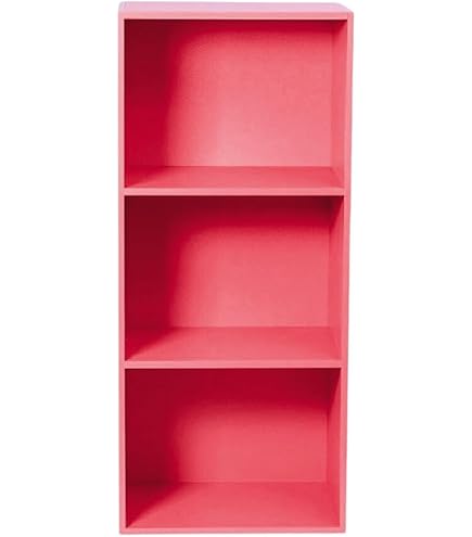 Amazon｜カラーボックス 収納ボックス 3段 カラー 3個セット (ピンク