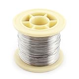 uxcell ニクロム線 ニクロム 抵抗線 長50m AWG26 平均直径0.4mm ヒーティングコイル