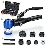 IBOSAD アルミニウム合金油圧ノックアウトホールパンチドライバーキット 1/2~2インチ 電気コンジットホールカッターセット KOツールキット メタルシートパンチャー (TPA-8)