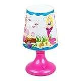 ピンクPoppyマーメイドunder the sea 4 x 8インチColor Changingコードレス卓上ランプ