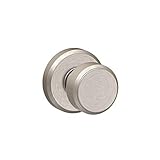 Schlage f10 BWE 619 GSN GreysonコレクションBowery Passageロックノブ、サテンニッケルby Schlageロック会社