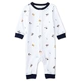 Ralph Lauren(ラルフローレン) ポロベア柄フロントスナップ長袖カバーオール(White) 6M(3-6ヶ月) [並行輸入品]