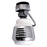 pf Waterworks TouchFlow Swivelデュアルスプレーキッチン節水エアレーターを一時停止lever- 1.5 GPM、pf0547