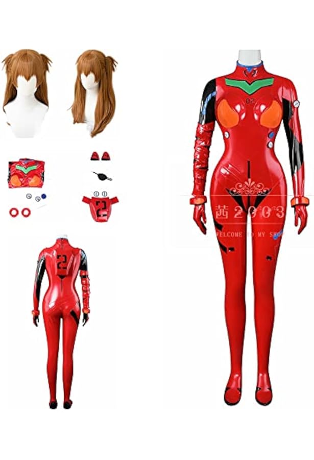 Amazon.co.jp: [KIFRAL] コスプレ衣装＋ウィッグ 飾り付き 式波