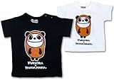 (パンダマニア)PANDA MANIA × FUKUOKA パンダちゃんプリント 半そでTシャツ 80cm ブラック