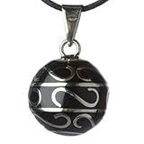 Bola Black Swirls Silver Babylonia by Babylonia