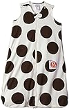 Gunamuna Gunapod Wearable Blanket Natural Collection, Chocolate/Cocoon, Small　ベビーブランケット　ドット　ブラック