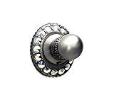 Carpe Diemハードウェア1710 – 11 ABキャッシュフックMade with Swarovski Crystals、サテン