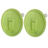 DealMuxホームドアウォールグリーン強力な自己粘着フック2個を吊るす傷服ありません