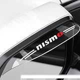 nismo 日産 サイドミラー 防雨 防雪 ステッカー バイザー シールド 簡単取付 透明 耐久性 (日産) [並行輸入品]