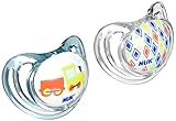 NUK Airflow Orthodontic Pacifier with Trains Design, 6-18 Months by NUK