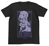 Re:ゼロから始める異世界生活 エミリア Tシャツ ブラック Mサイズサイズ