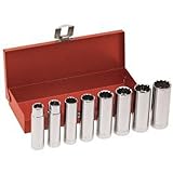 Klein Tools 65514 8-Piece 1/2-Inch Drive with Deep-Socket Wrench Set by Klein Tools