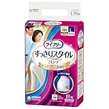 ライフリー すっきりスタイル パンツ ナチュラルブルー L 男女共用 18枚