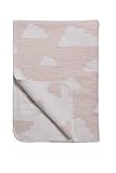 Meyco Cotton Baby Blanket (75 x 100 cm, Little Clouds Baby Pink) by Meyco
