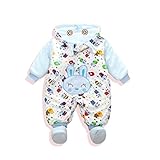 Zhhlinyuan Fashion Unisex Baby Warm ブレーク Clothes Long Sleeve Bodysuit for 0-12M