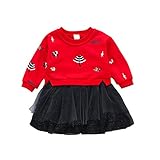 ベビー服 子供服 女の子ワンピース Pojour 可愛い木　偽２セットスカート 長袖ドレス オシャレ 秋 通園 発表会 旅行 記念日 プレゼント 赤