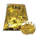 LP-works 紙吹雪 金 キラキラ ゴールド 1キロ メタル 25mm×25mm 正方形 内容量 1kg 特殊効果 劇場 コンサート ライブ クリスマス パーティ コンクール