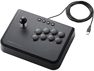 ELECOM PS3 USBアーケードスティック 10ボタン 連射機能搭載 ブラック JC-GMAS01BK