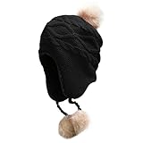 MIOIM キッズ ガールズ 帽子 ニット帽 耳あて 秋冬 ベビー 帽子 防寒 くま 耳付き ニット帽 子供用 可愛い ふわふわ 暖かい ニットキャップ ボア 男の子 女の子 冬用ハット おしゃれ 通